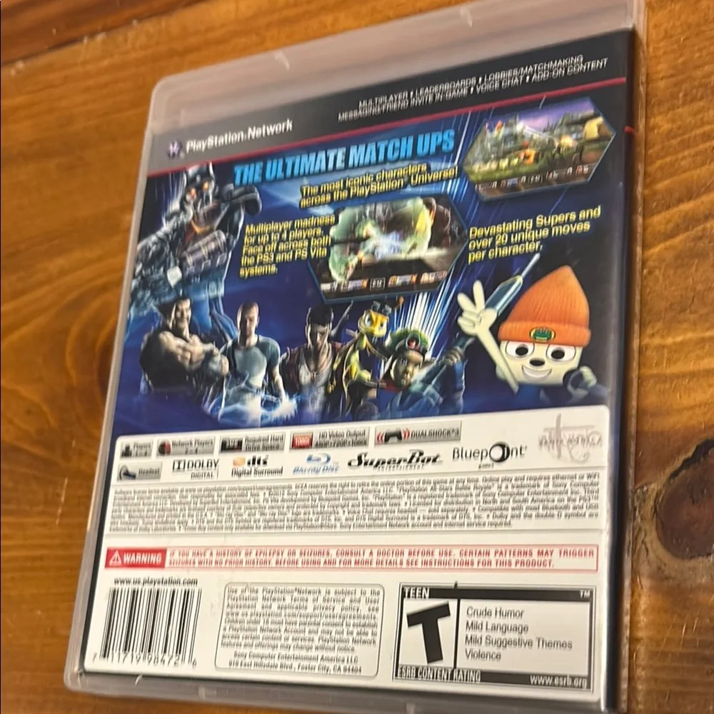 Sony PlayStation All-Stars Battle Royale for PS3 - Blue and Yellow